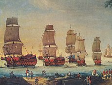 April the 25th 1715, The Swedish fleet surrenders to the Danes